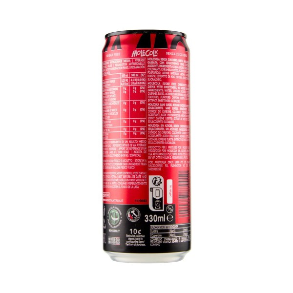 MoleCola Sugar-Free Can 330ml – Vegan & Gluten-Free Cola