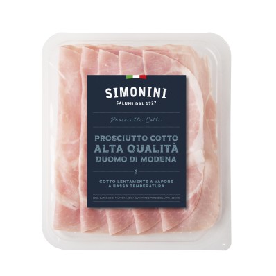 Prosciutto Cotto “Alta Qualita” Sliced - Simonini 500g - Pacco Italiano