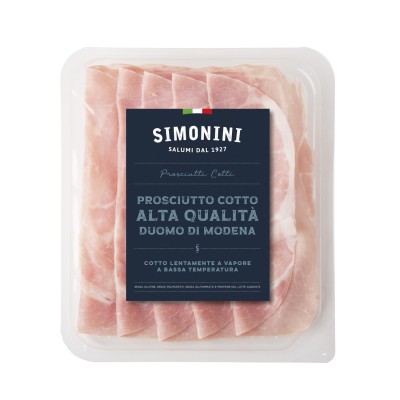 Prosciutto Cotto “Alta Qualita” Sliced - Simonini 500g - Pacco Italiano