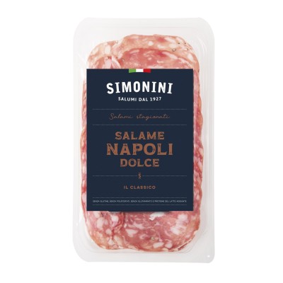 Salame Napoli Dolce Sliced 80g - Pacco Italiano