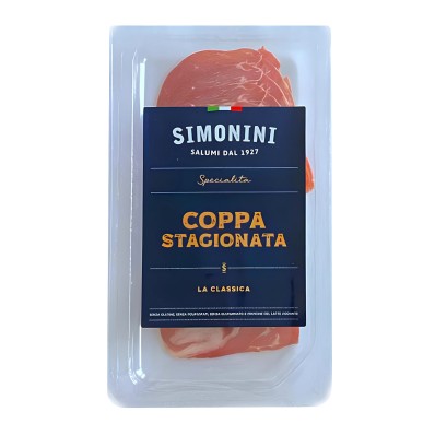 Coppa Stagionata Sliced – Simonini 80g - Pacco Italiano