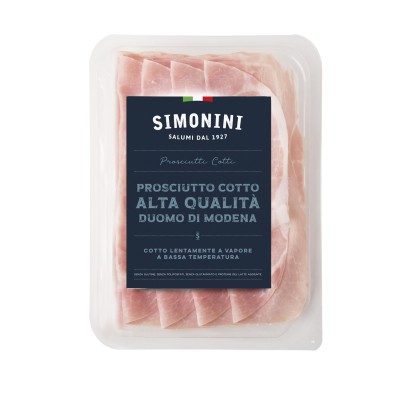 Prosciutto Cotto Alta Qualità – Premium Cooked Ham Simonini 100g - Pacco Italiano