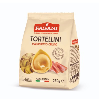 Tortellini with Prosciutto Crudo – Pagani 250g - Pacco Italiano
