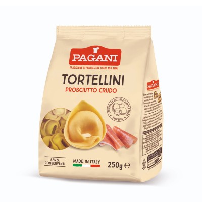 Tortellini with Prosciutto Crudo – Pagani 250g - Pacco Italiano