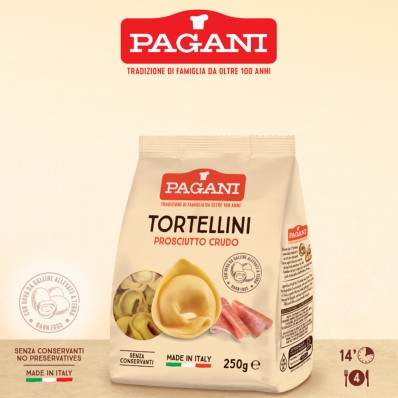 Tortellini with Prosciutto Crudo – Pagani 250g