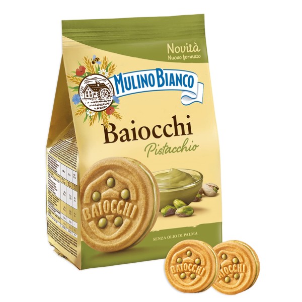 Mulino Bianco Baiocchi with Pistachio Cream 240g
