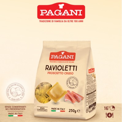 Ravioletti with Prosciutto Crudo – Pagani 250g