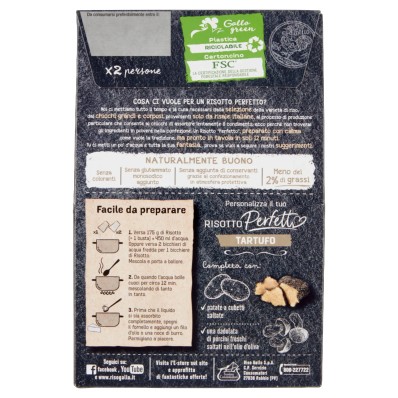 Gallo Risotto Perfetto Truffle – 175g | Italian Truffle Risotto