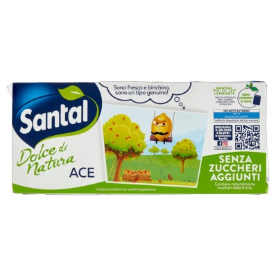 Santal ACE Juice – No Added Sugars (3x200ml) | Vitamin Boost