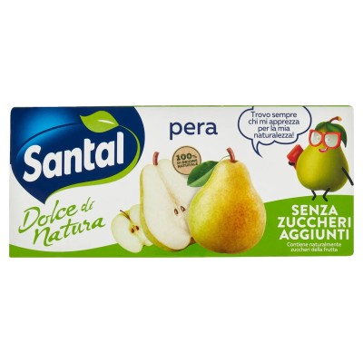 Santal Pear Juice - No Added Sugars (3x200ml)