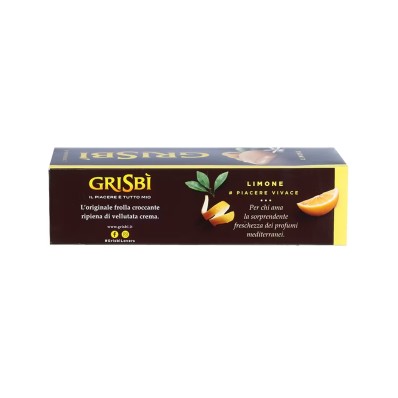 Grisbì Lemon Cream Cookies 135g – Italian Shortbread Delight