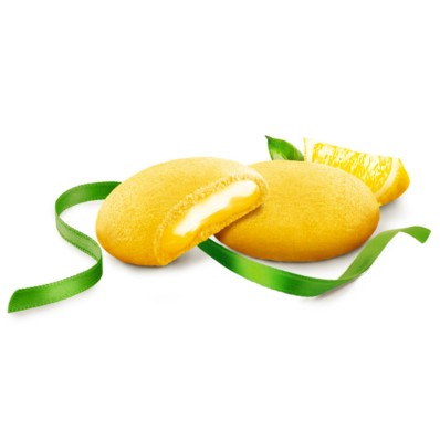 Grisbì Lemon Cream Cookies 135g – Italian Shortbread Delight