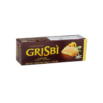 Grisbì Lemon Cream Cookies 135g – Italian Shortbread Delight
