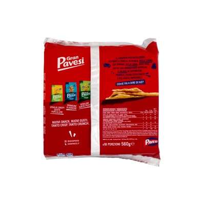Gran Pavesi Crackers 560g | Light & Crunchy Italian Crackers