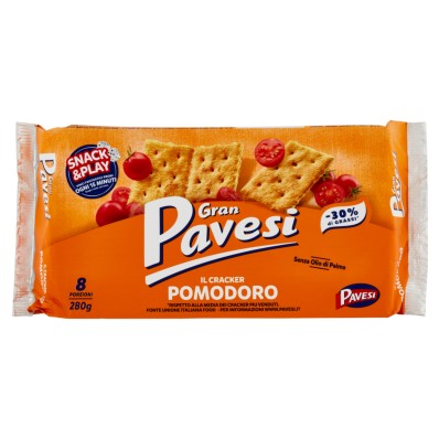 Gran Pavesi Crackers Tomatoes 280g - Pomodoro