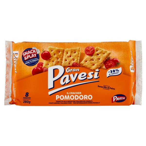 Gran Pavesi Crackers Tomatoes 280g - Pomodoro