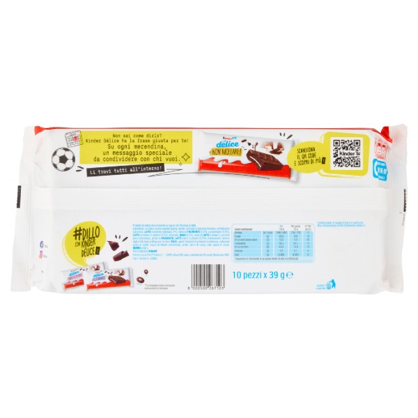 Kinder Delice 10x39g | Chocolate Cake with Milk Filling