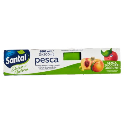 Santal Peach Juice - Natural, No Added Sugars, Refreshing