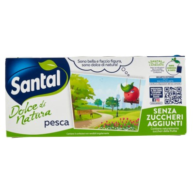 Santal Peach Juice - Natural, No Added Sugars, Refreshing