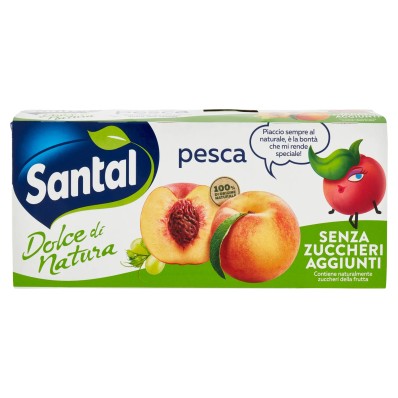 Santal Peach Juice - Natural, No Added Sugars, Refreshing