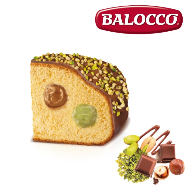 Balocco Colomba Pistachio and Hazelnut: Gourmet Cake