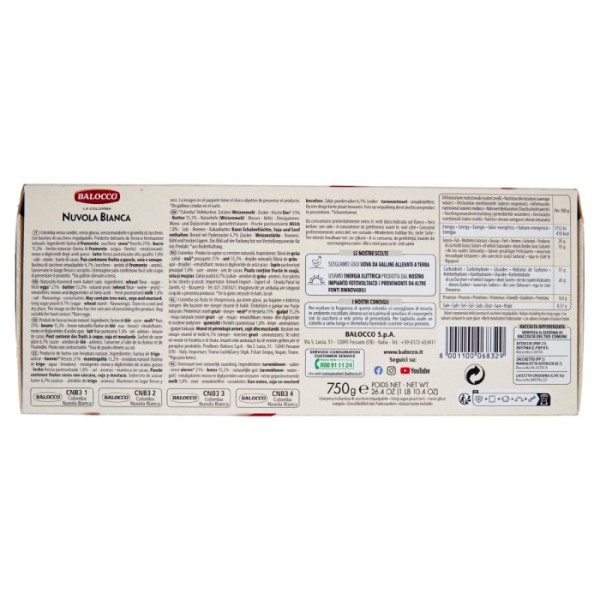 Balocco Colomba Nuvola Bianca 750g | Italian Easter Cake