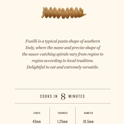 Rummo Organic Wholemeal Fusilli No.48 500g