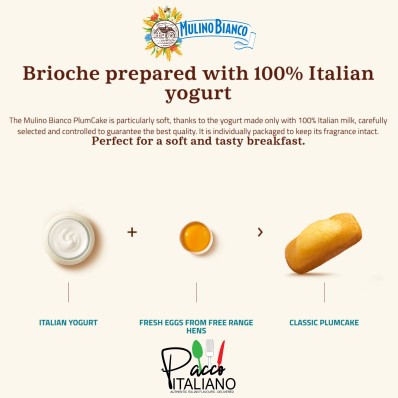 Mulino Bianco Plumcake with Yoghurt 10 Pack 330g