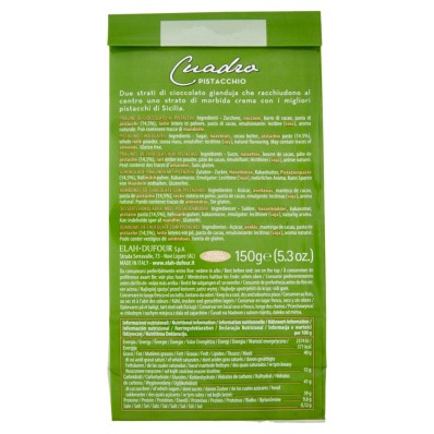Cuadro Pistacchio Novi (150g) – Gianduja Chocolate with Pistachios