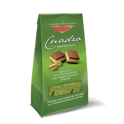 Cuadro Pistacchio Novi (150g) – Gianduja Chocolate with Pistachios