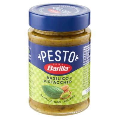 Barilla Pistachio & Basil Pesto 190g – Gluten-Free Sauce