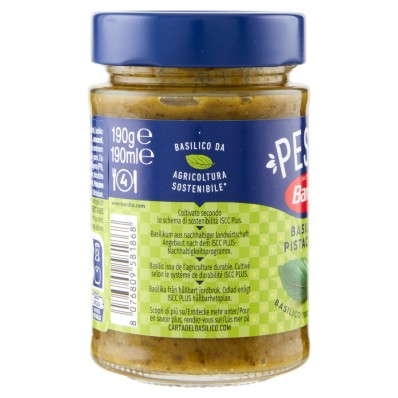 Barilla Pistachio & Basil Pesto 190g – Gluten-Free Sauce
