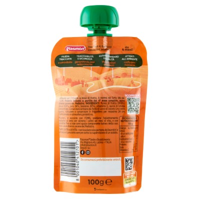Plasmon 100% Fruit Mixed 6x100g – Apple, Pear & Banana