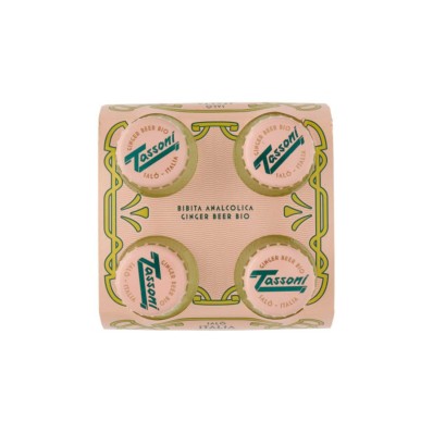 Tassoni Organic Ginger Beer 180ml x 4 – Made in Italy
