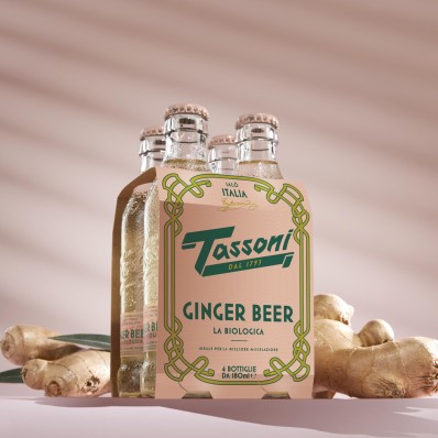 Tassoni Organic Ginger Beer 180ml x 4 – Made in Italy