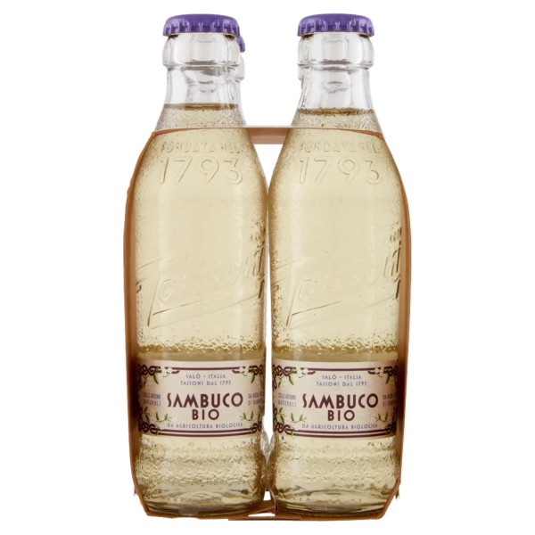 Tassoni Organic Elderflower Drink 180ml x 4 – Made in Italy