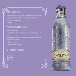 Tassoni Organic Elderflower Drink 180ml x 4 – Made in Italy