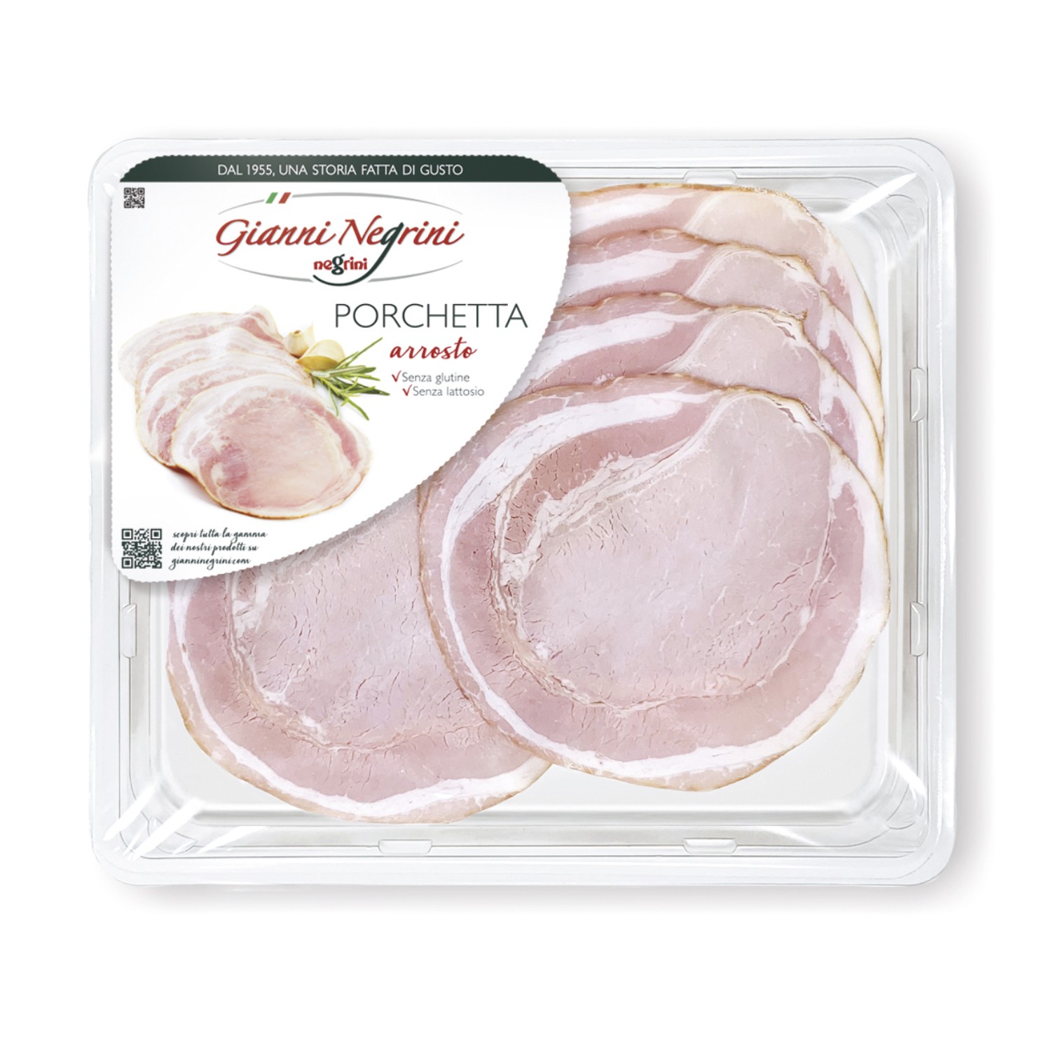 Negrini Porchetta al Forno Sliced 120g