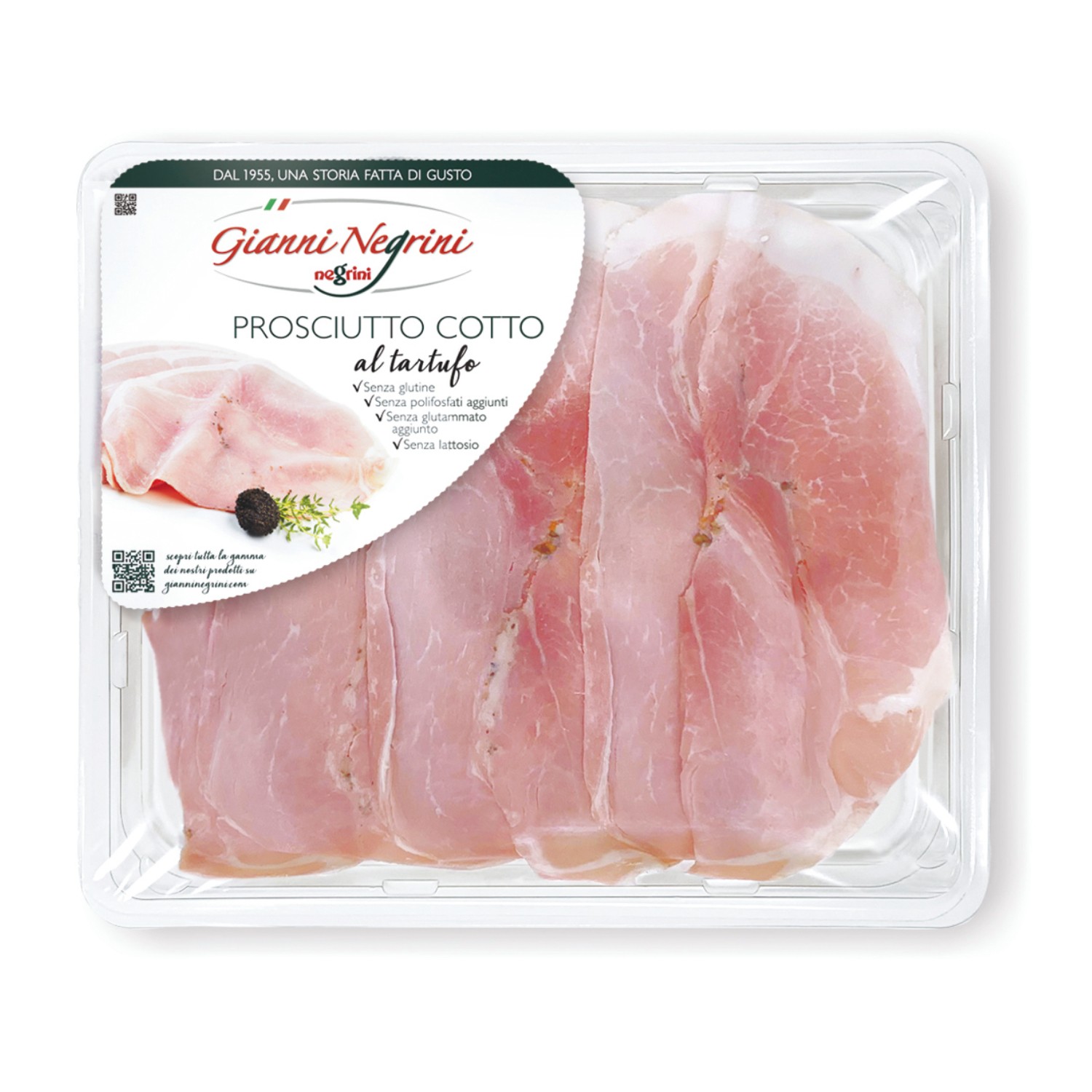 Cooked Ham with Black Truffle 120g – Premium Sliced
