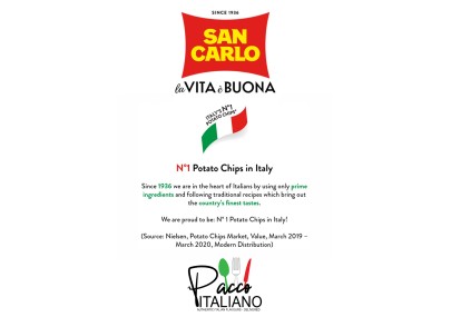 San Carlo Classic Potato Chips 50g – Crispy Italian Snack