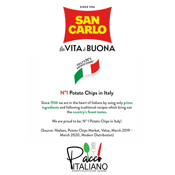 San Carlo Classic Potato Chips 50g – Crispy Italian Snack