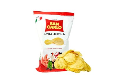 San Carlo Classic Potato Chips 50g – Crispy Italian Snack