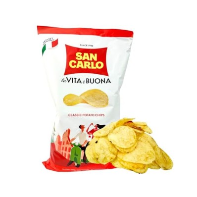 San Carlo Classic Potato Chips 50g – Crispy Italian Snack