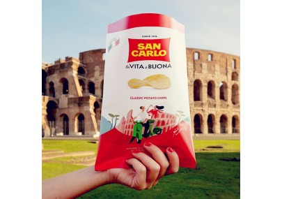 San Carlo Classic Potato Chips 50g – Crispy Italian Snack