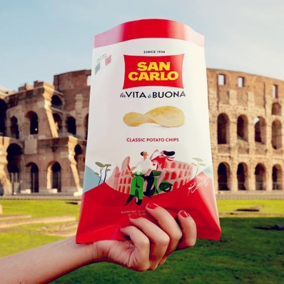 San Carlo Classic Potato Chips 50g – Crispy Italian Snack