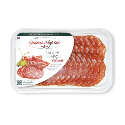 Negrini Salame Napoli Sliced 80g – Robust Italian Salami