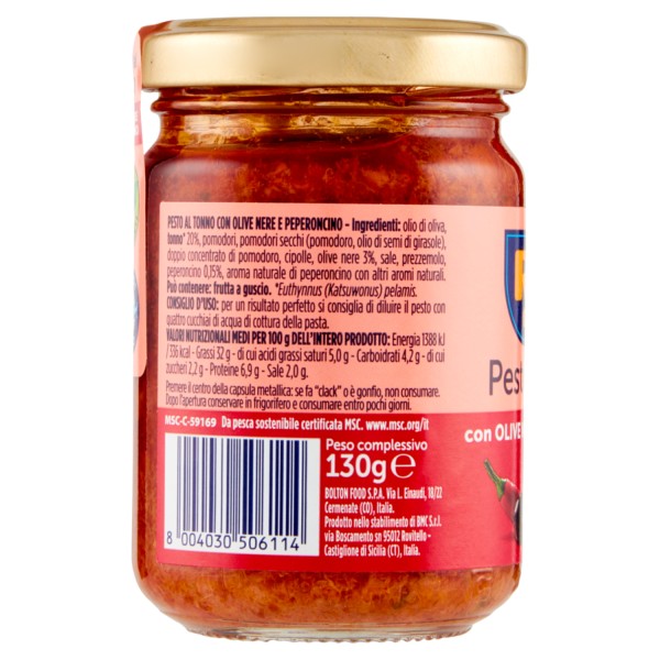 Rio Mare Tuna Pesto with Black Olives & Chili | 130g Jar