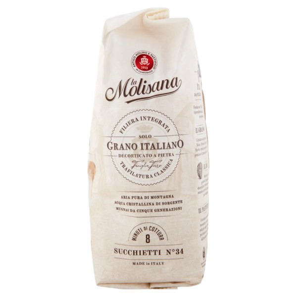 La Molisana Succhietti N°34 - Authentic Italian Pasta La Molisana Succhietti N°34 - Authentic Italian Pasta