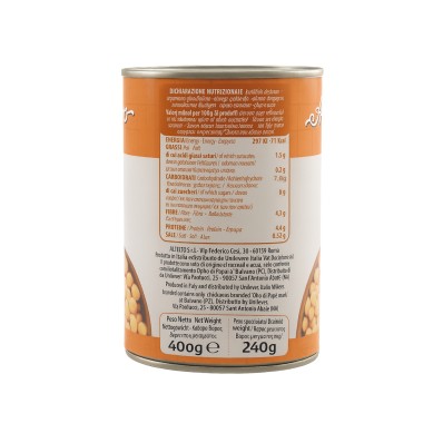 Amato Chickpeas in Tin – Ready-to-Eat Cooked 400g