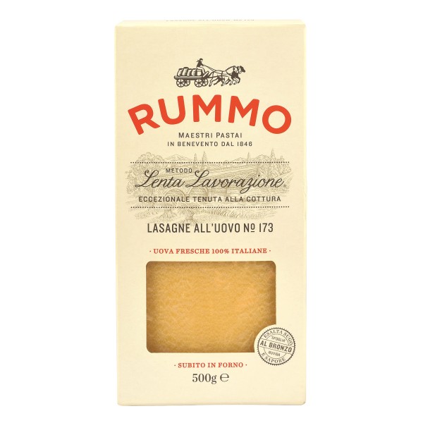 Rummo Egg Pasta Lasagne - Lasagne all uovo - Pacco Italiano